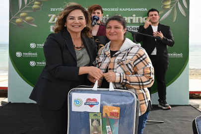 Tekirdağ’da zeytin üreticilerine candan destek